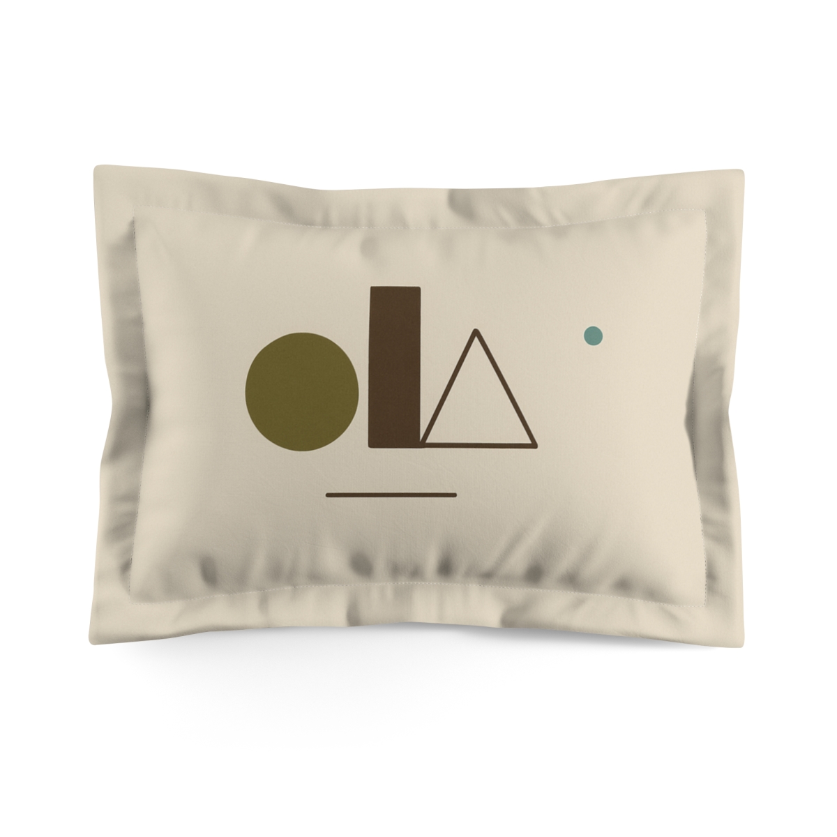 Balanced Triad With Shared Edge soft plush pillows