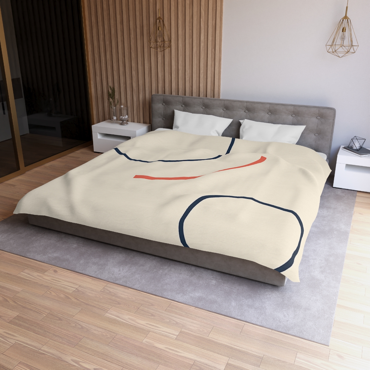 Orbit Gap Circle Pair unique patterned duvets