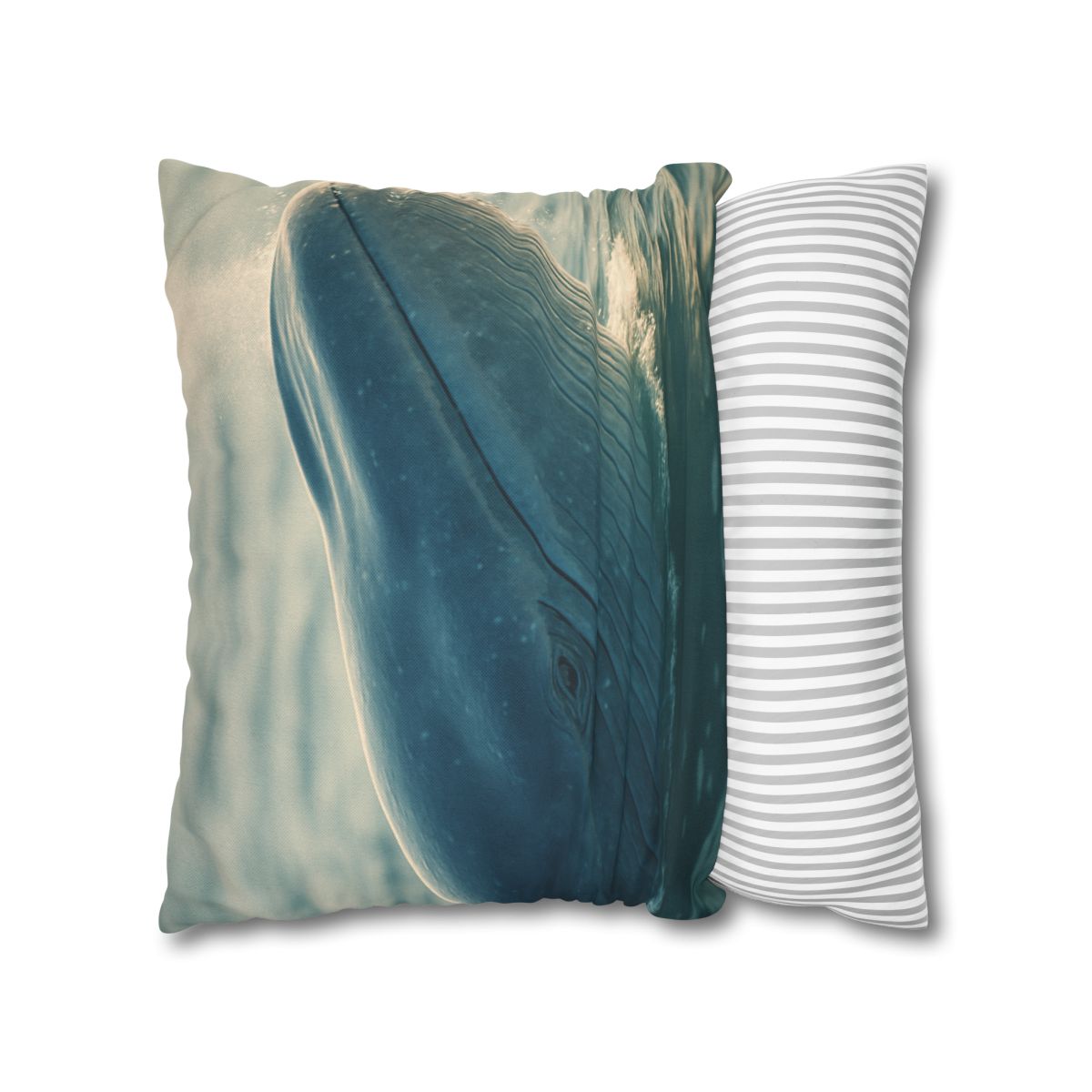 Ocean Song Blue Whale personalized pillow covers