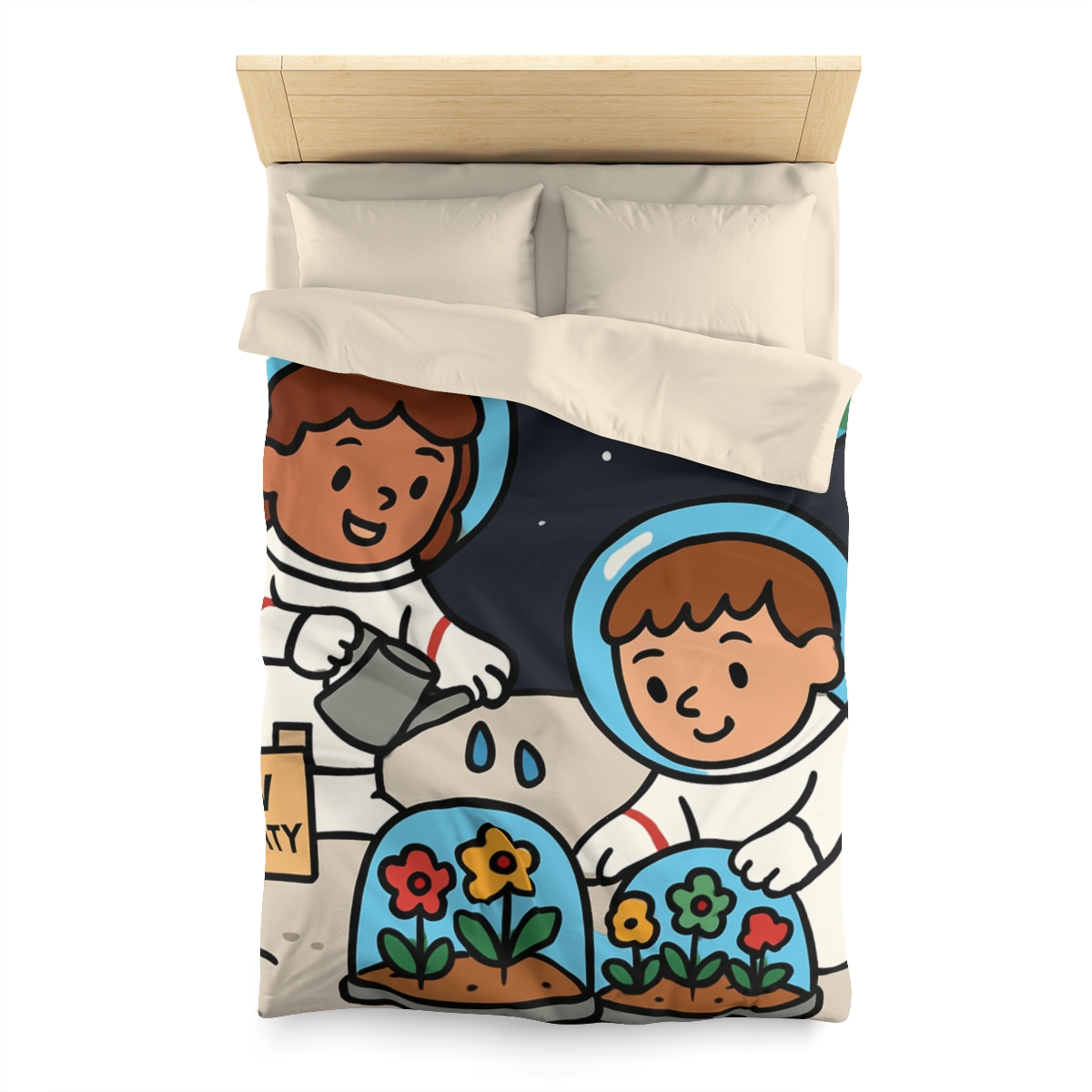 Gravity Garden On The Moon warm winter duvets
