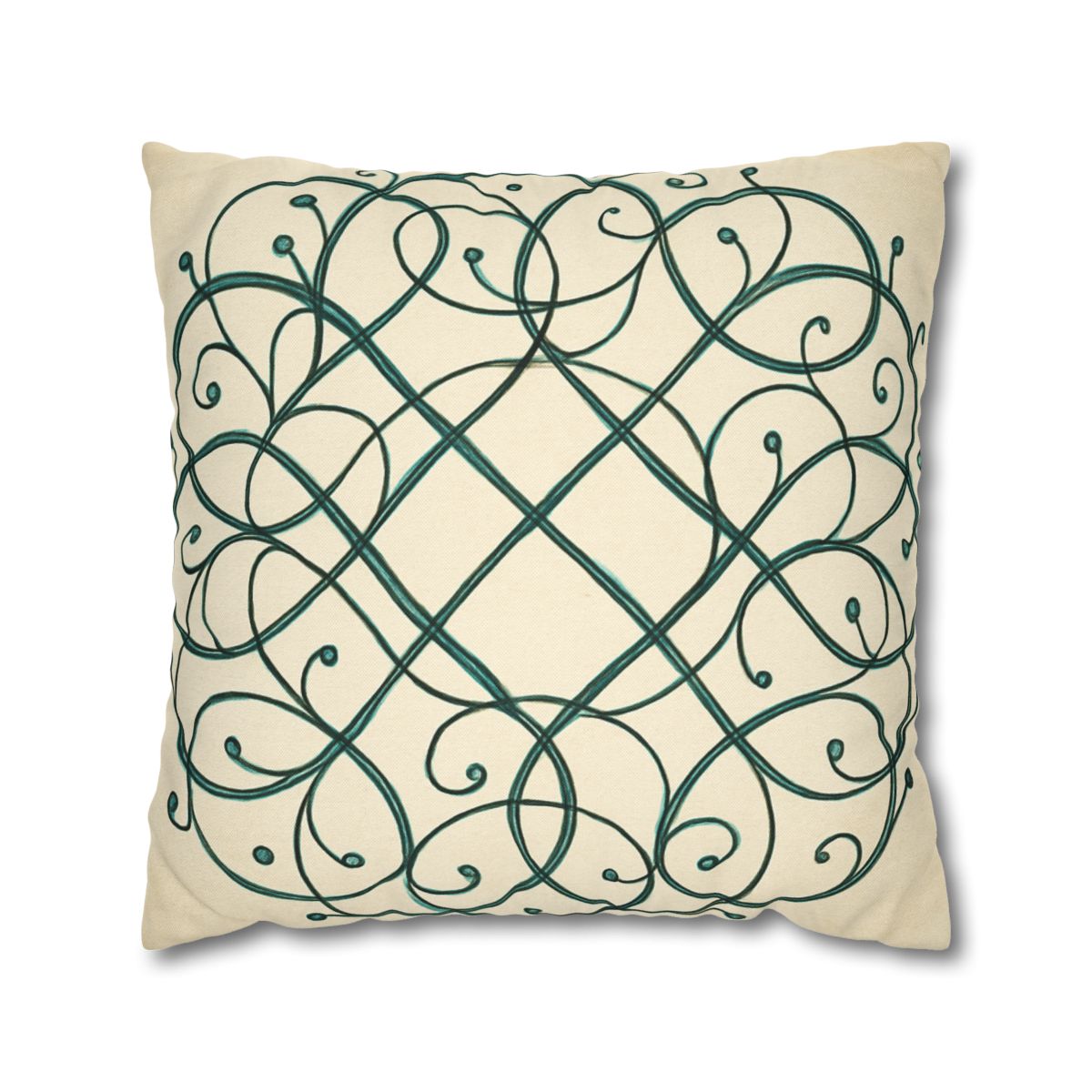 Vine Lattice Halo designer print pillow cases