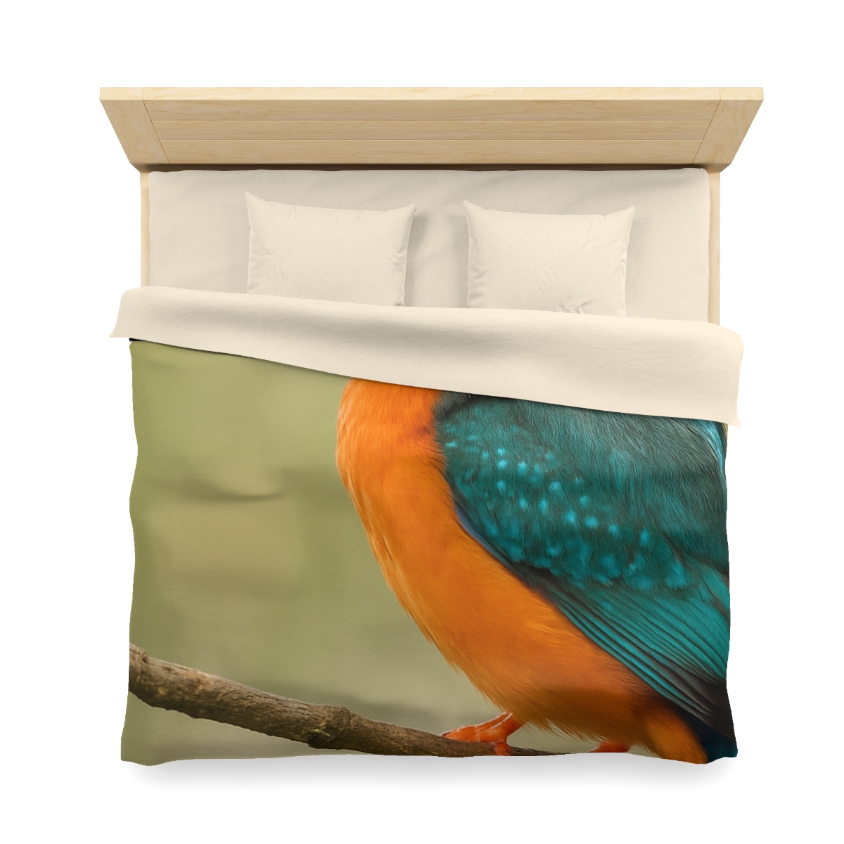 Emerald Flash Kingfisher warm winter duvets
