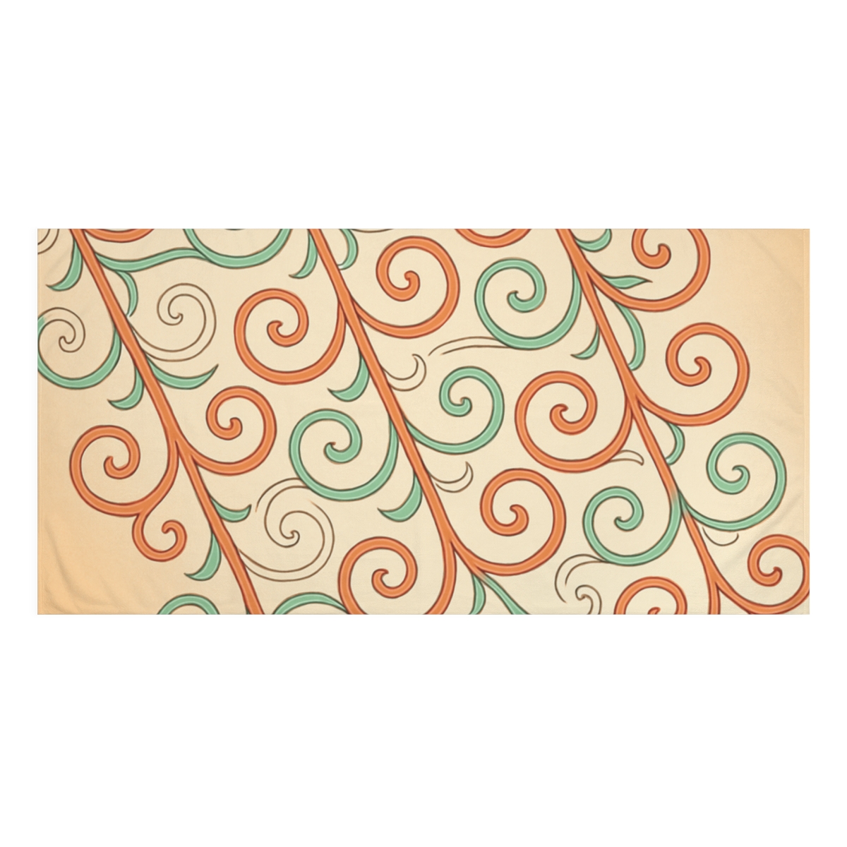 Vine Curl Lattice Dance personalized bath towels