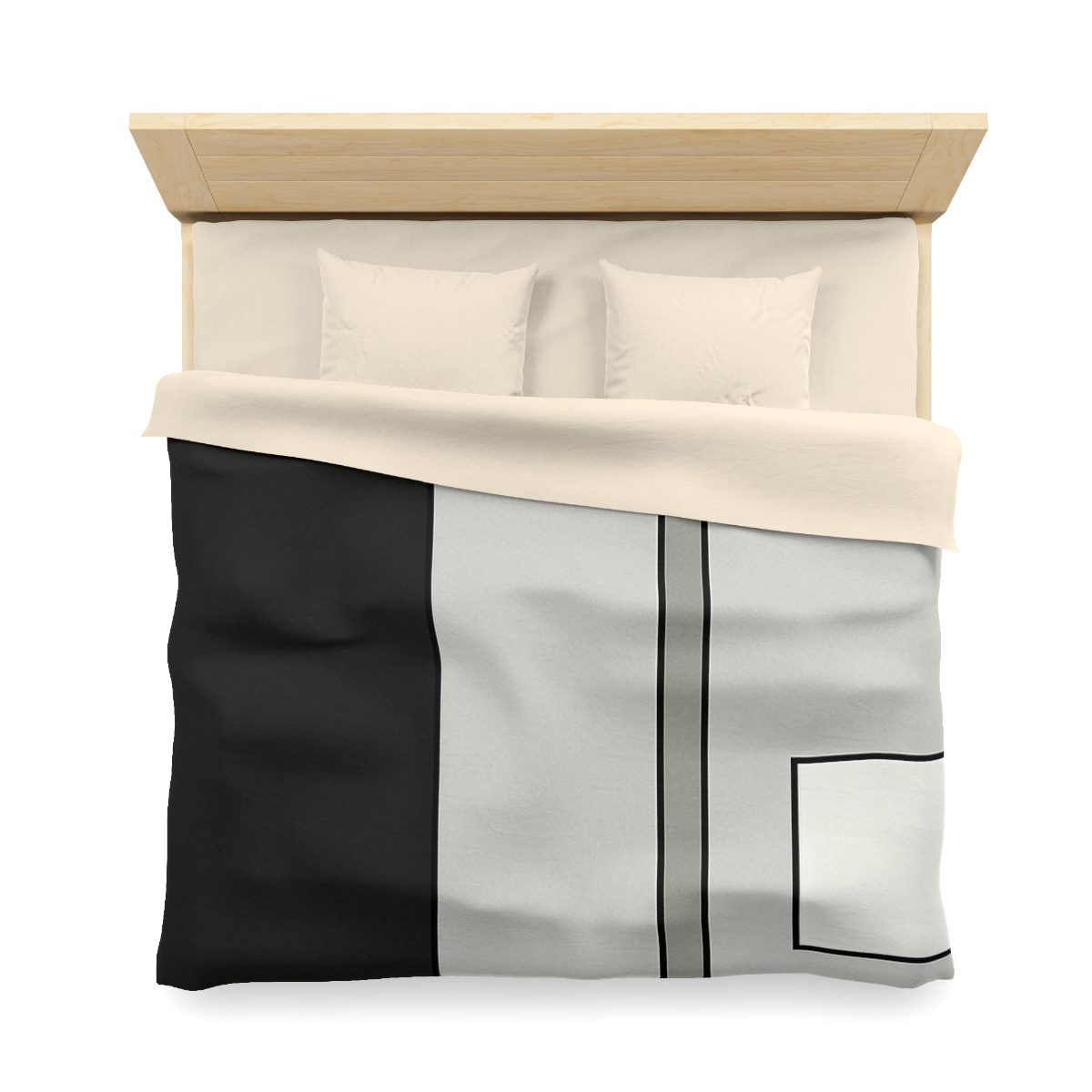 Offset Rectangle Composition custom duvets