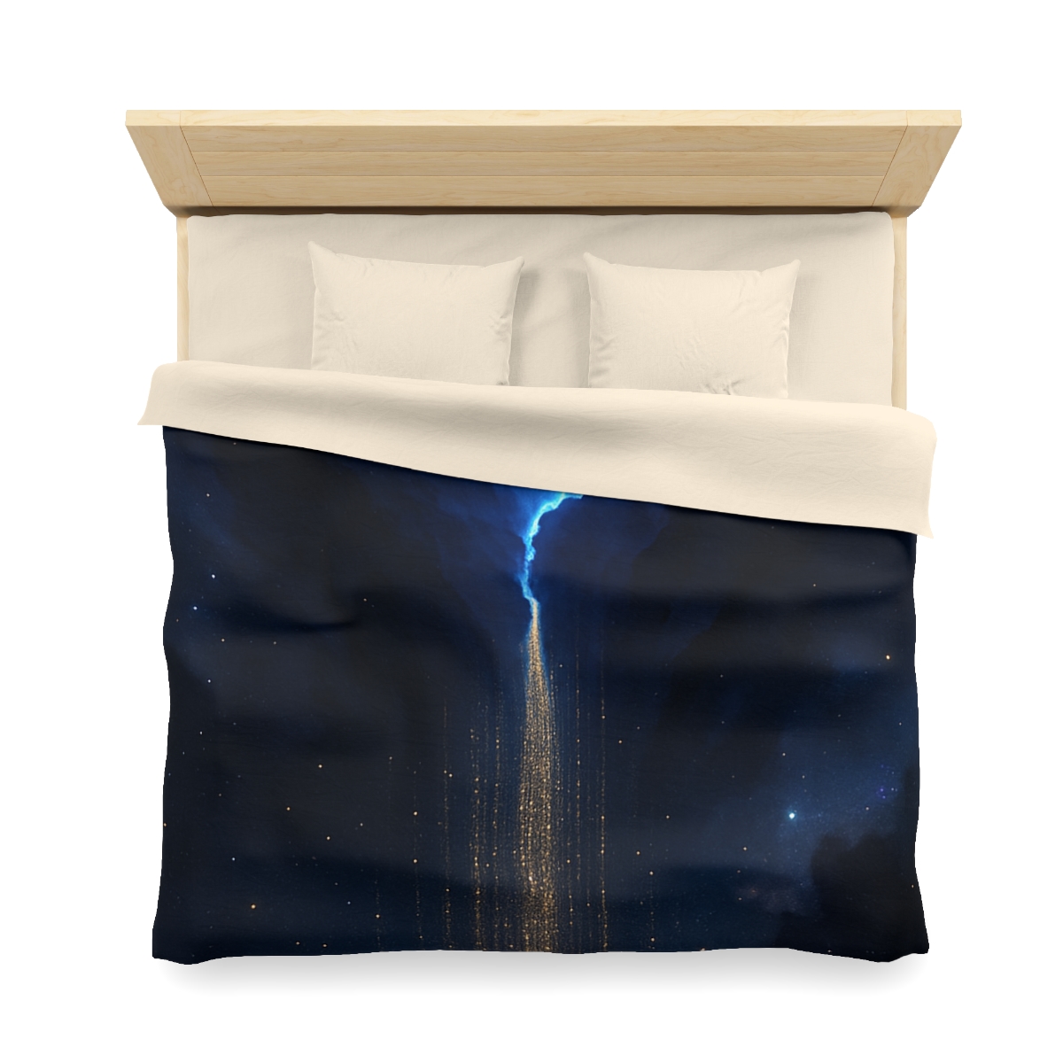 Luminous Rift Starfall custom duvets