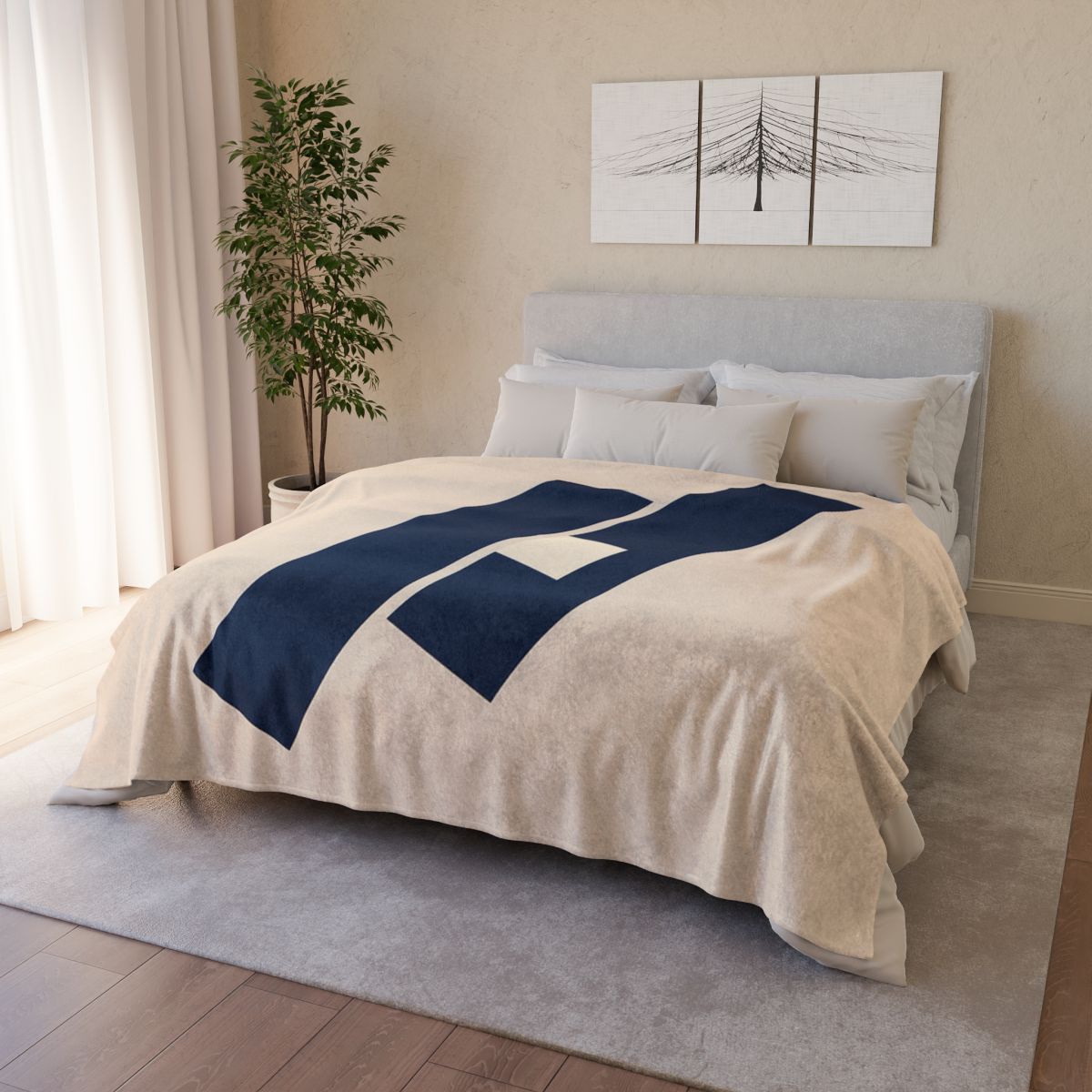 Quiet Diagonal Stack trendy patterned blankets