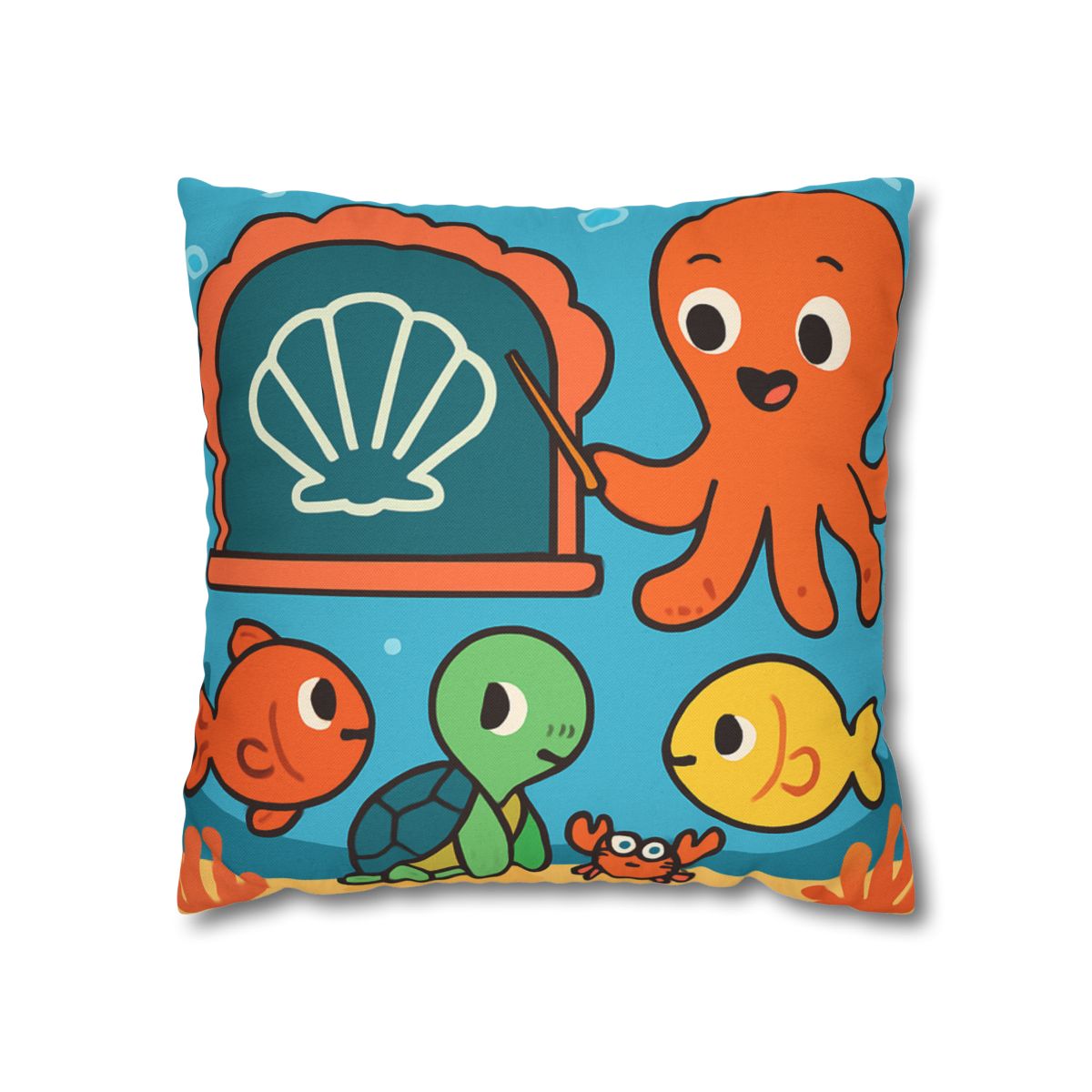 Coral Classroom Under The Sea custom pillow cases