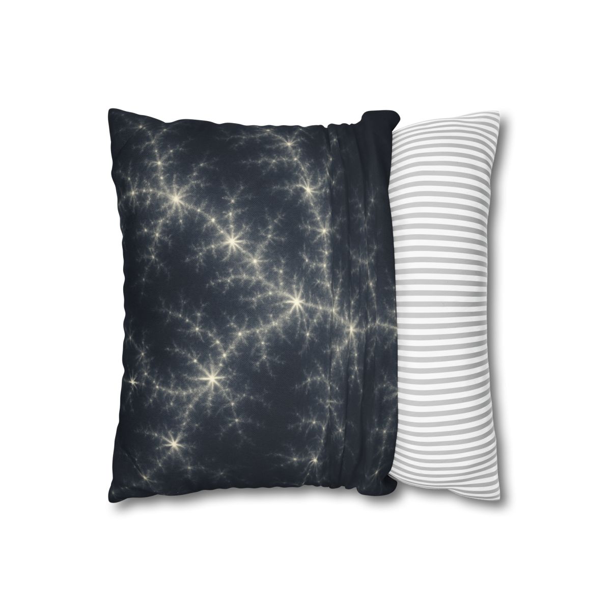 Starlit Fractal Cluster Drift stylish decorative pillowcases