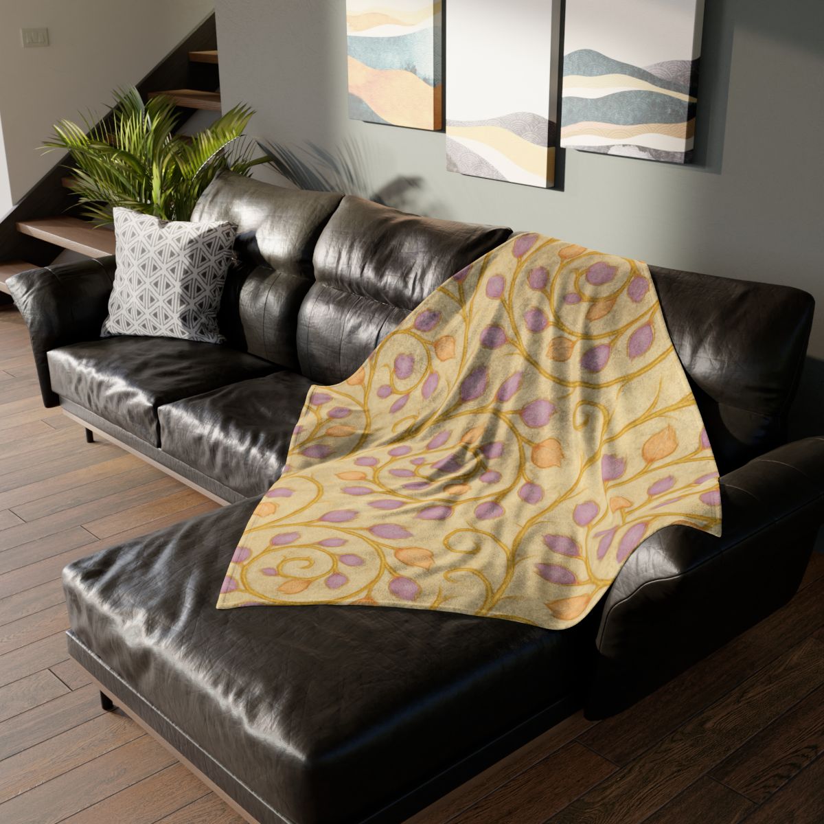Bud Spiral Tapestry designer printed blankets