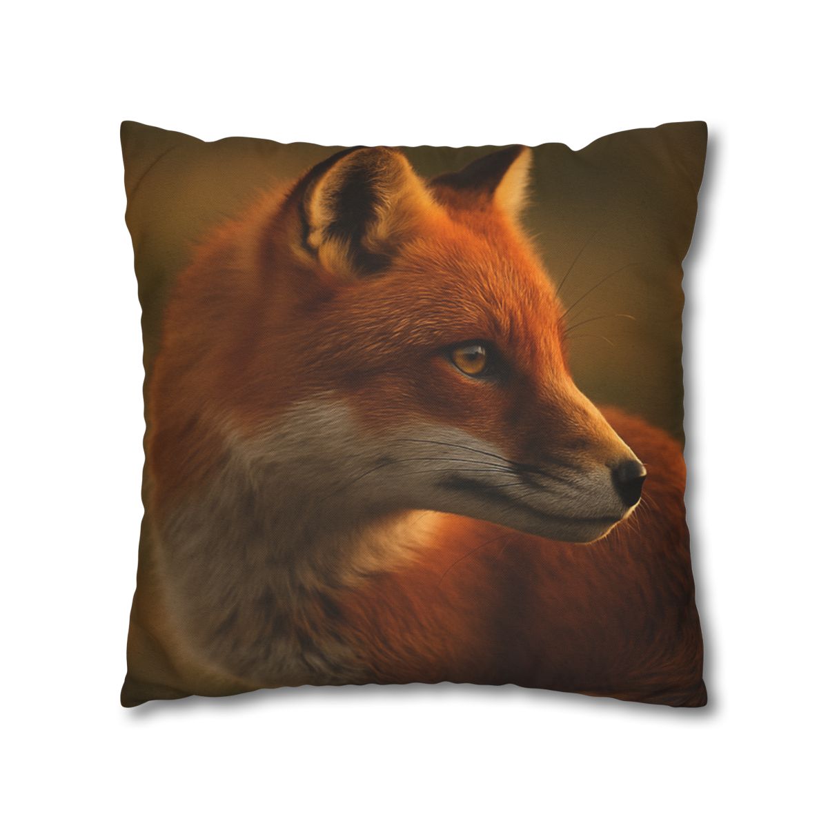 Crimson Whisper Red Fox trendy patterned pillow cases