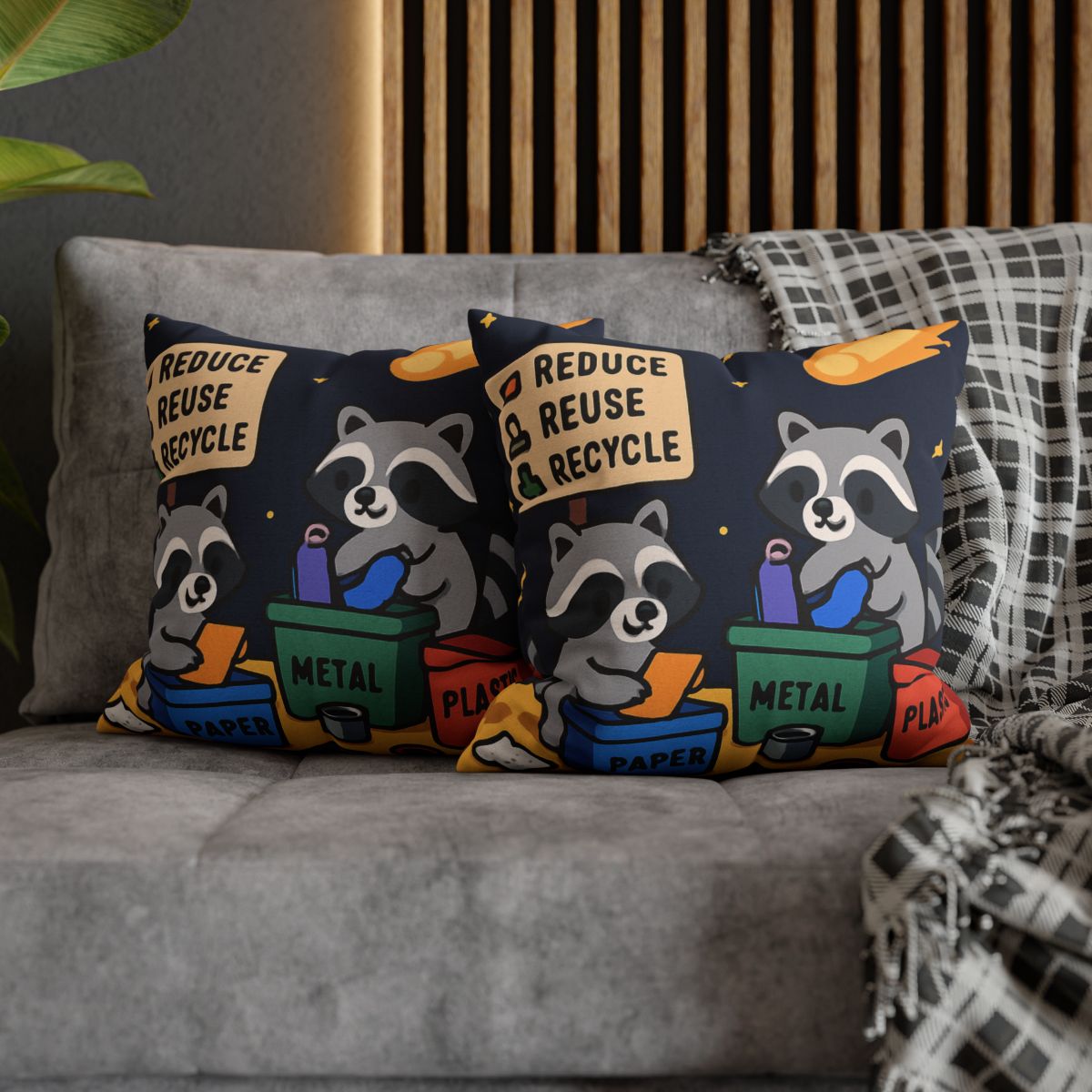 Comet Tail Recycling Rangers trendy patterned pillow cases