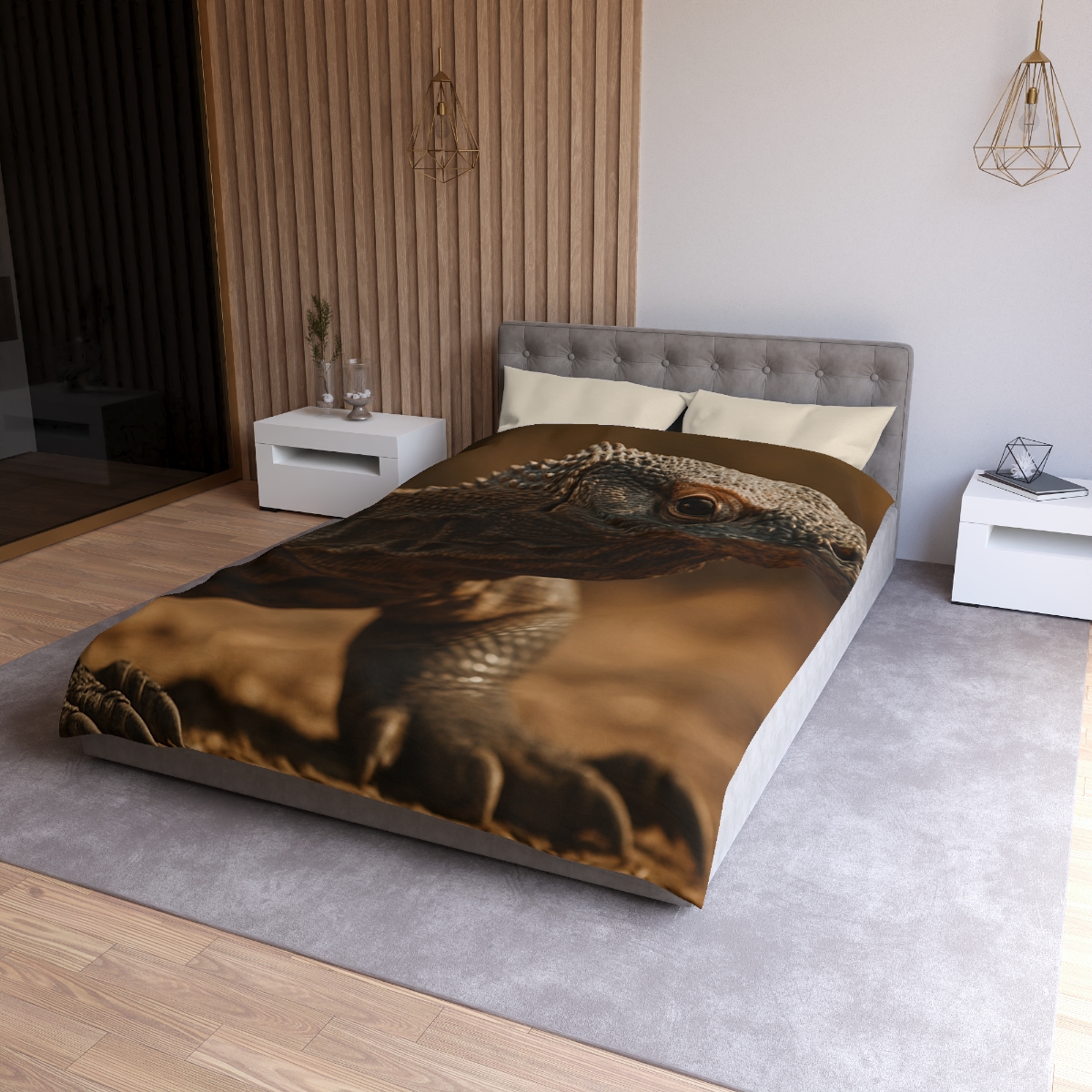 Ancient Sentinel Komodo Dragon custom duvets