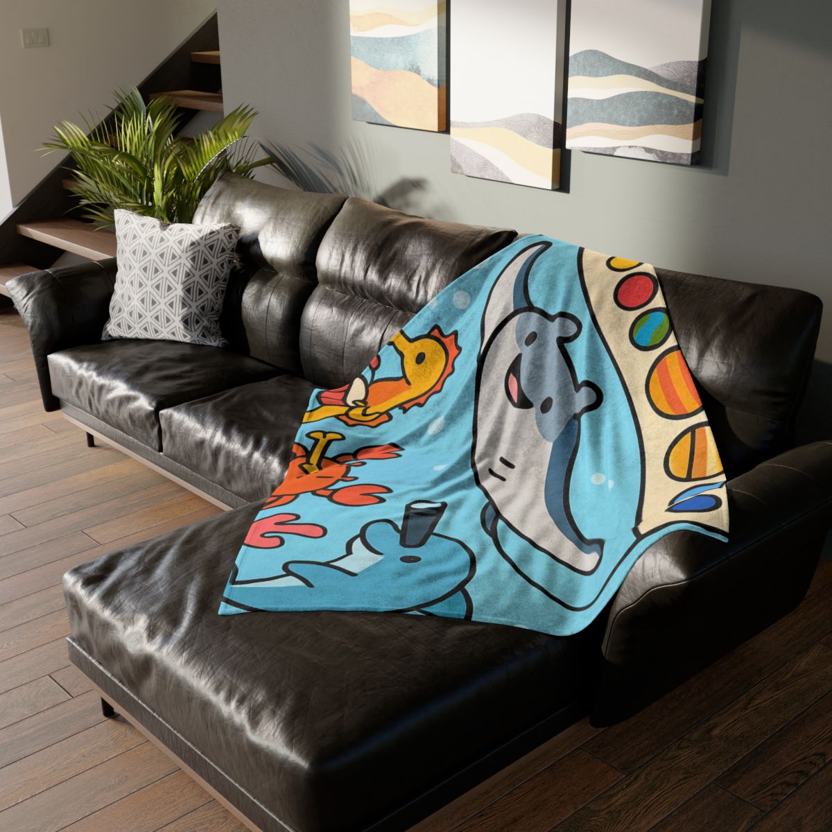 Rainbow Reef Planet Parade custom blankets