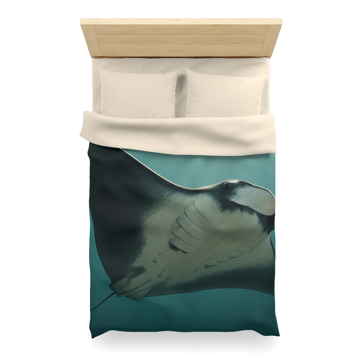 Silent Glide Giant Manta Ray custom duvets