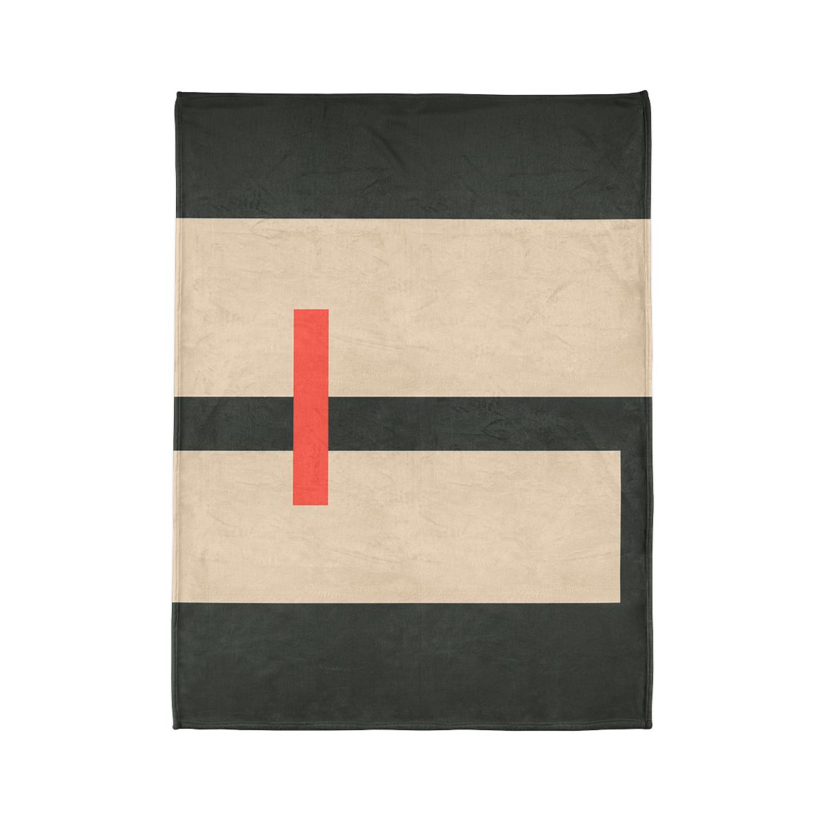 Offset Rectangle Pause soft fleece blankets