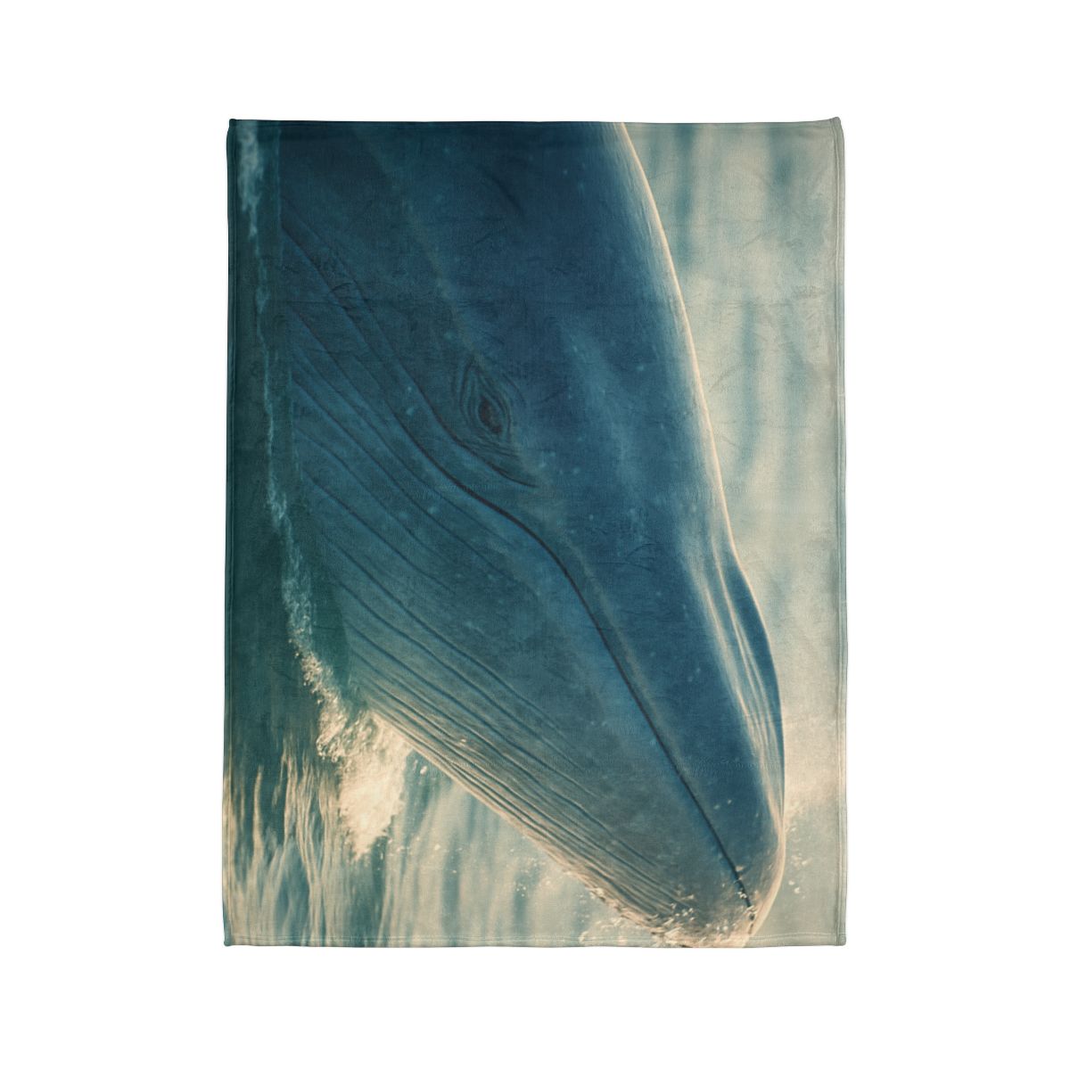 Ocean Song Blue Whale personalized cozy blankets