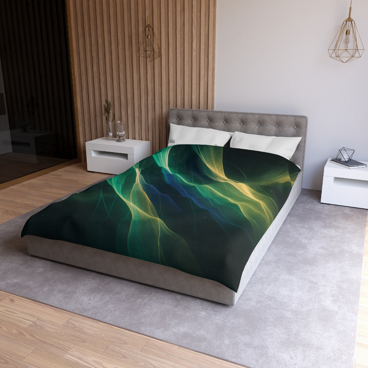 Veil Of Quantum Aurora stylish duvet covers