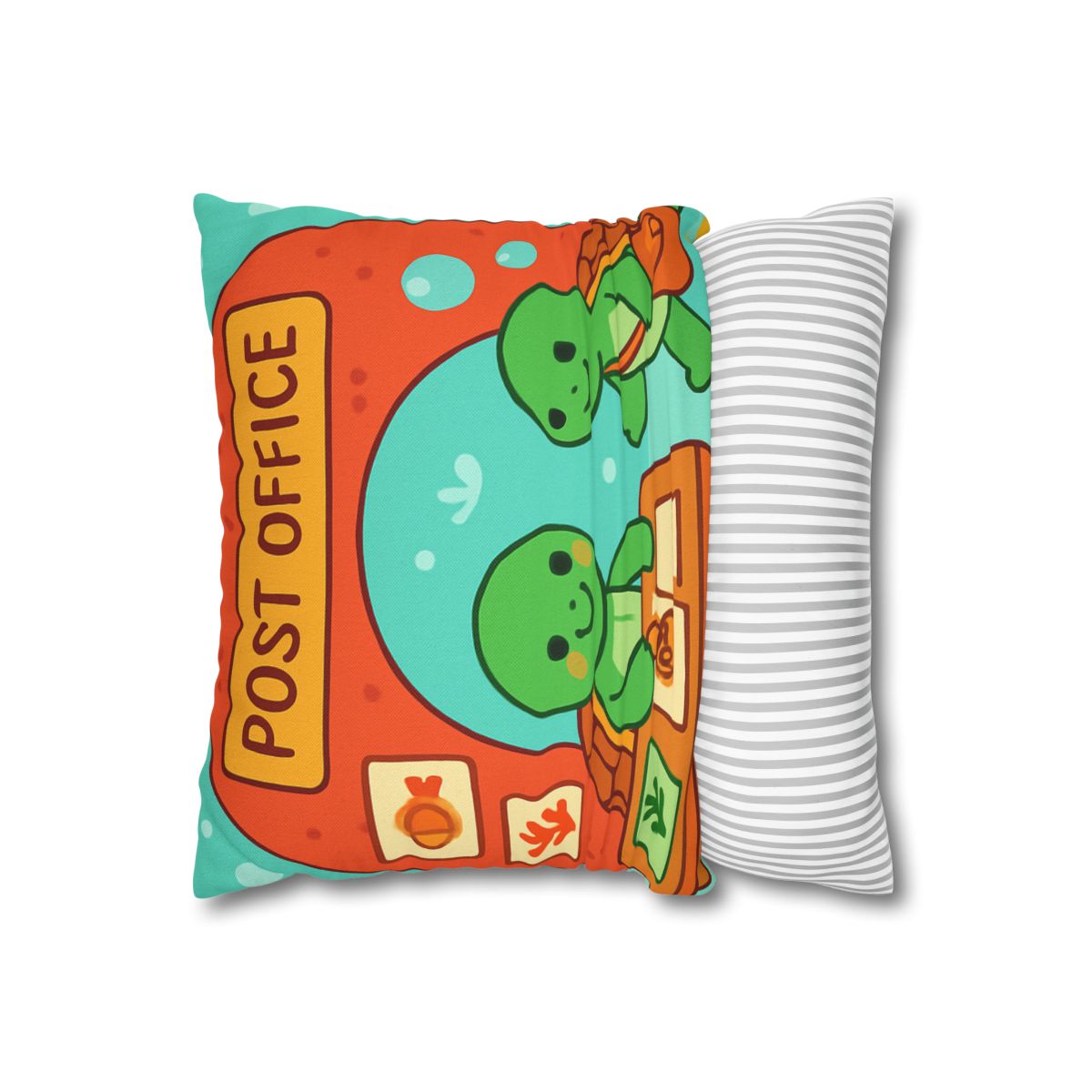 Coral Reef Post Office Run By Sea Turtles soft cotton pillow cases
