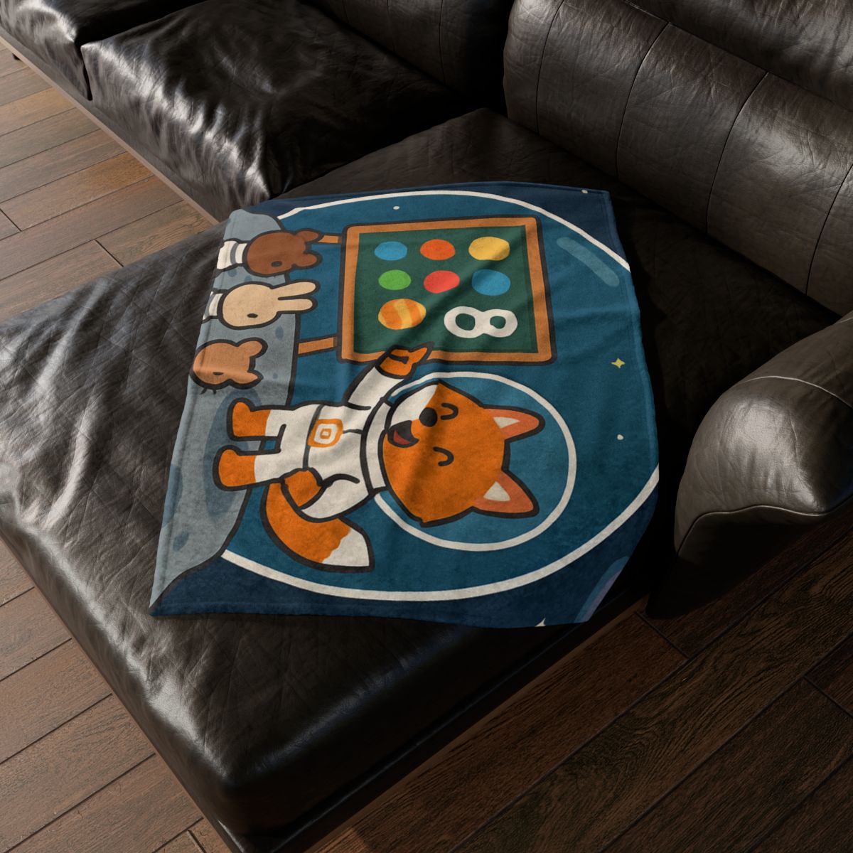 Comet Classroom With Astro Fox decorative home blankets