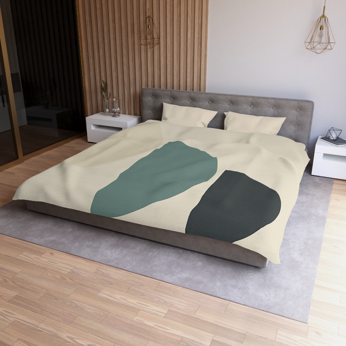 Staggered Crescent Trio soft comforter duvets