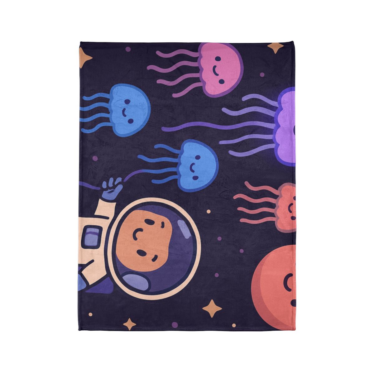 Galaxy Garden Of Floating Jellyfish custom blankets