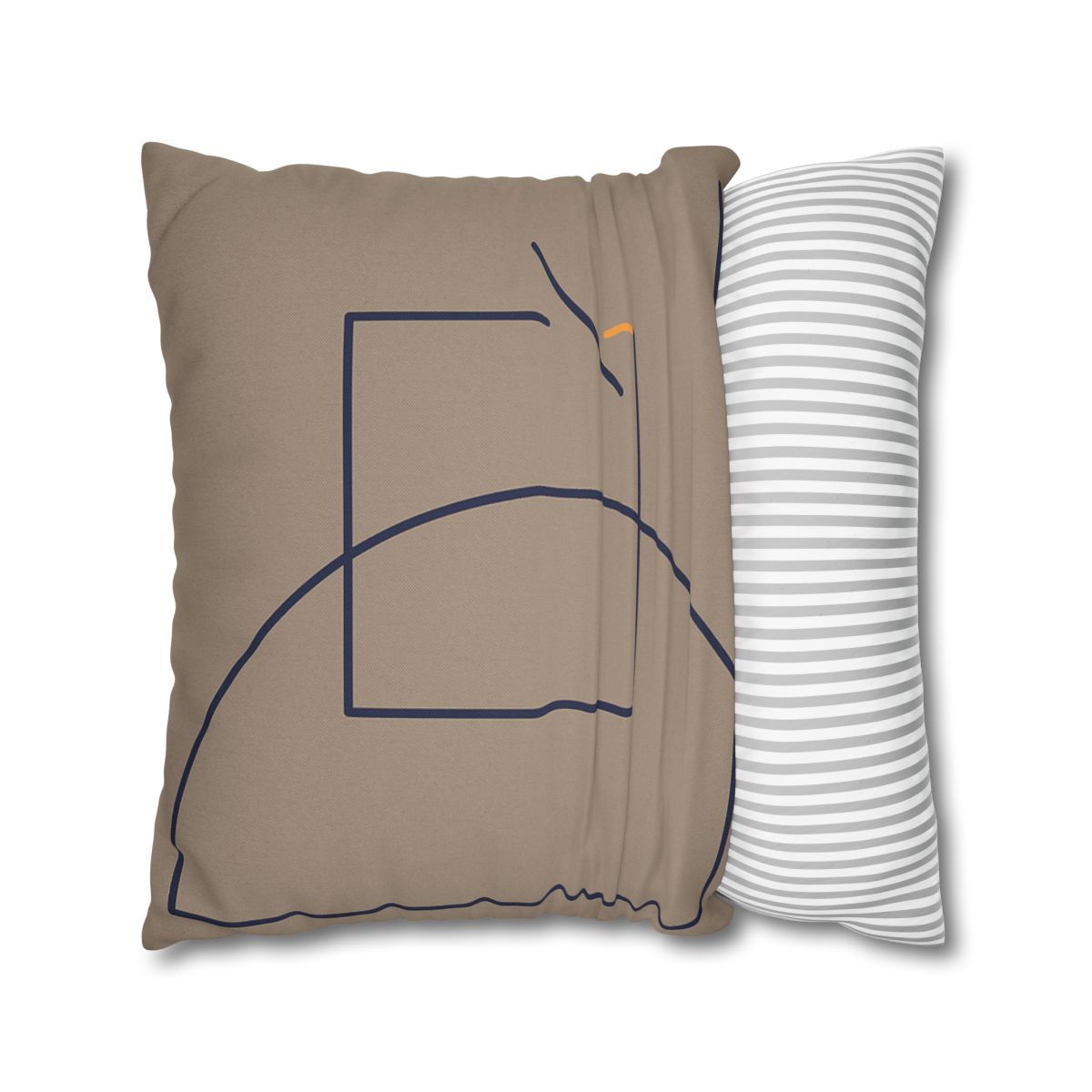 Corner Arc With Nested Open Square trendy patterned pillow cases