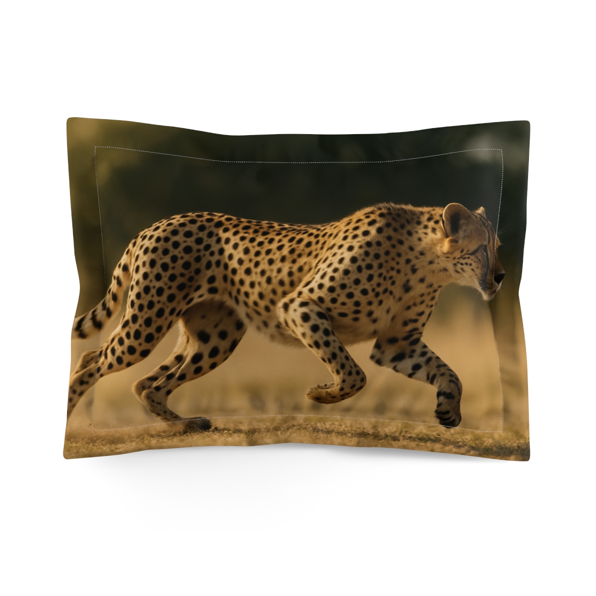 Starlit Sprint Cheetah unique shape pillows