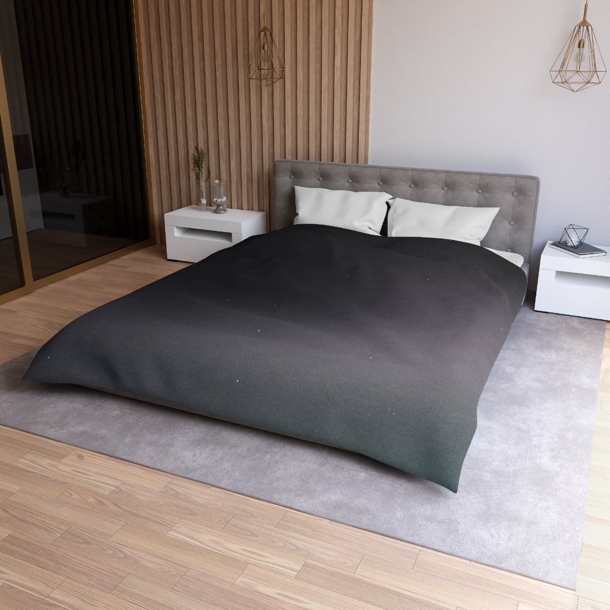 Dark Energy Veil Gradient soft comforter duvets