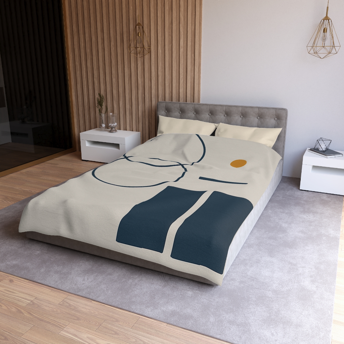 Staggered Rings Over Split Rectangle duvets for gifts