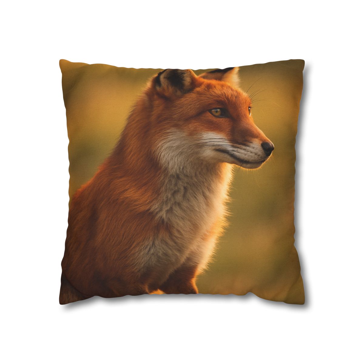 Crimson Whisper Red Fox stylish decorative pillowcases