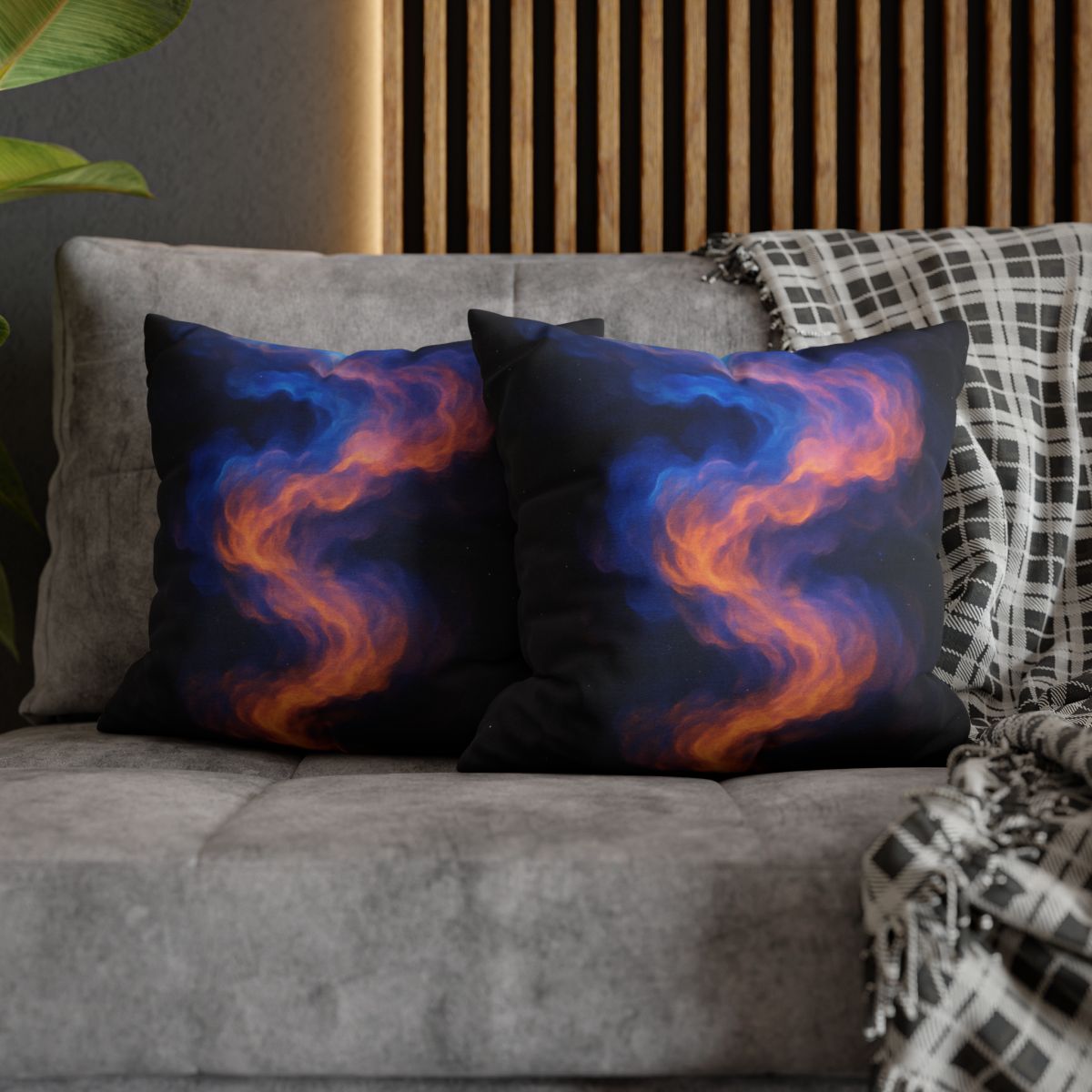 Spectral Nebula Cascade trendy patterned pillow cases