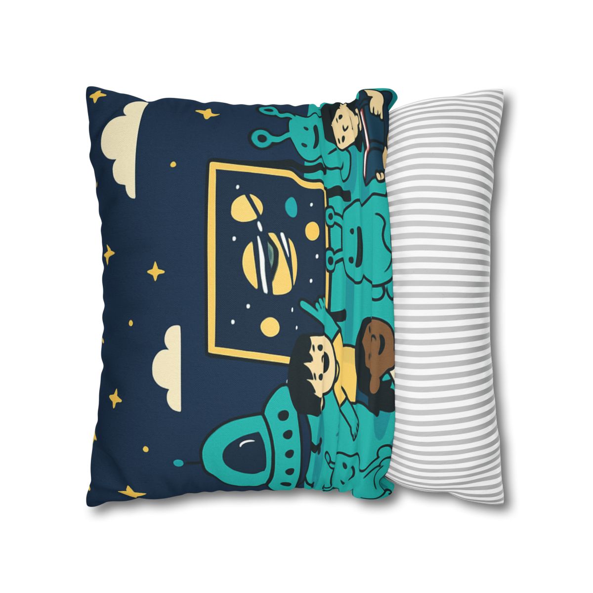 Starship Schoolyard personalized pillow covers