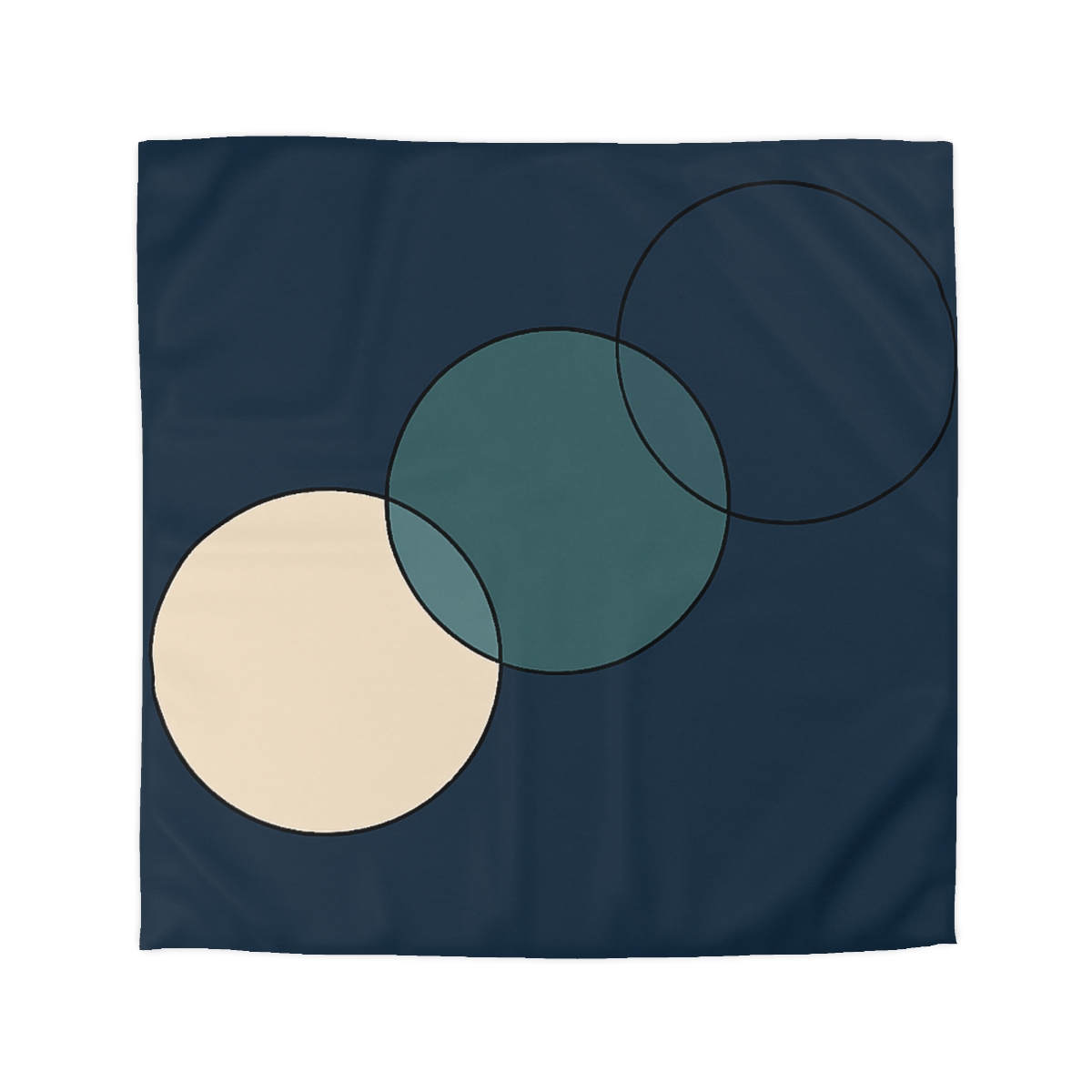 Trio Of Staggered Circles soft comforter duvets