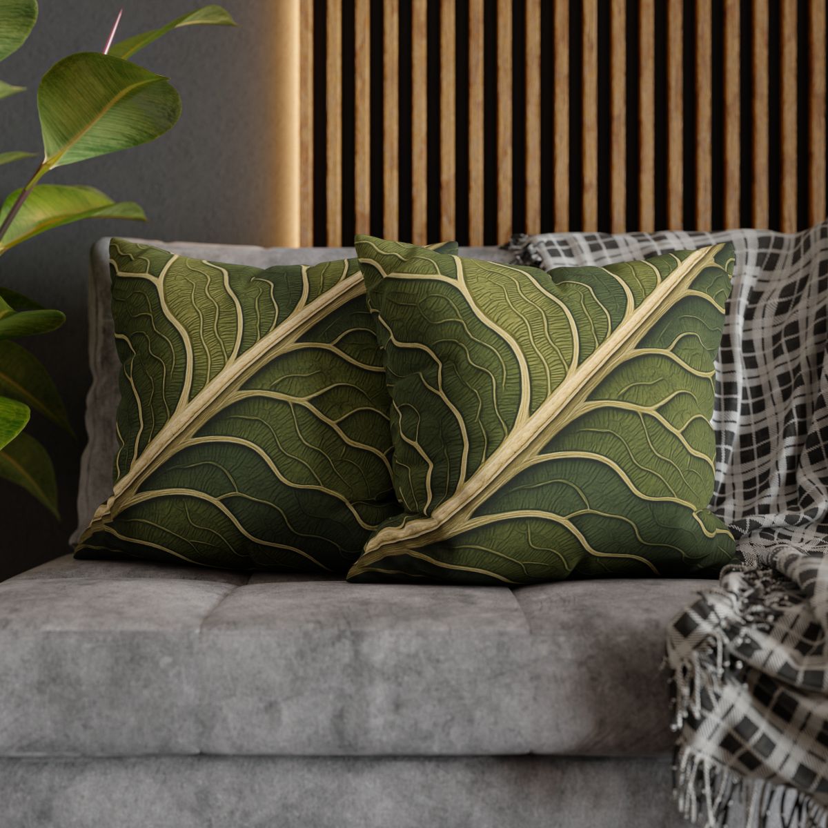 Leaf Vein Topography trendy patterned pillow cases