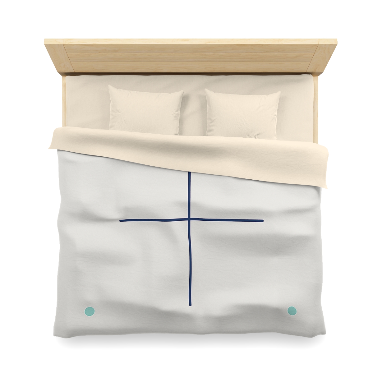 Sparse Meridian Cross And Dots stylish duvet covers