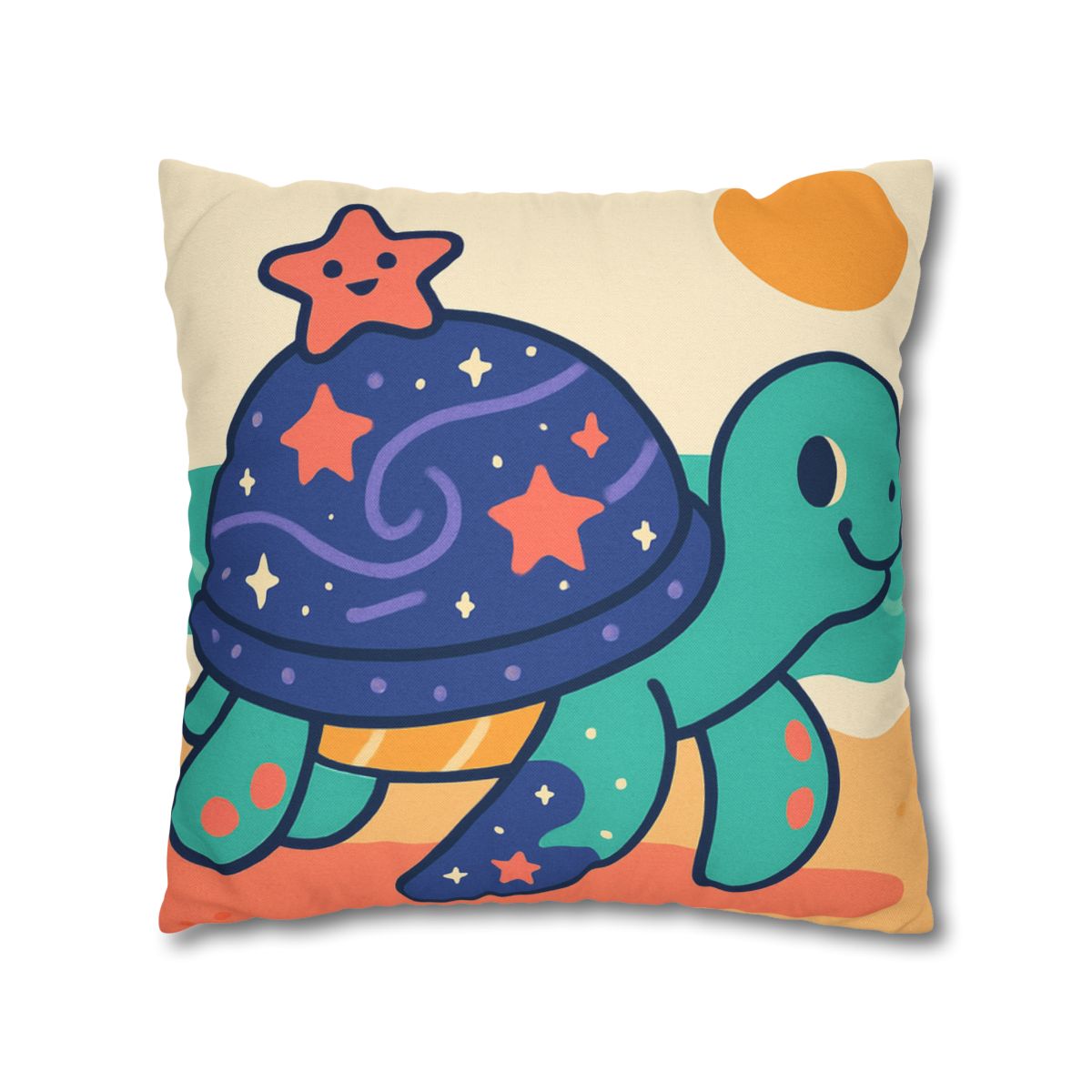 Galactic Seashell Turtle custom pillow cases