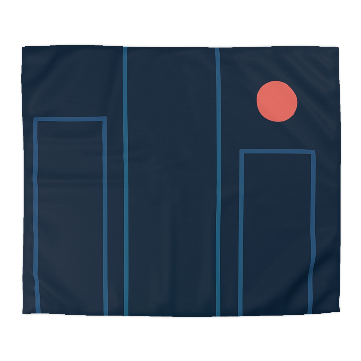 Offset Columns And Small Accent trendy bedroom duvets