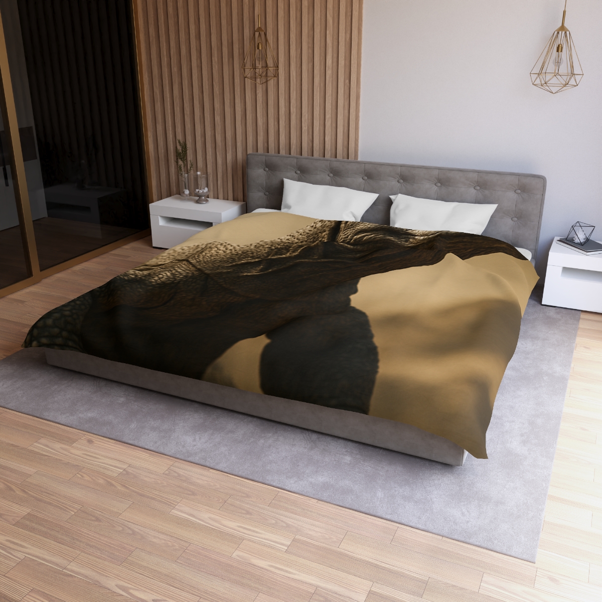 Ancient Sentinel Komodo Dragon unique patterned duvets