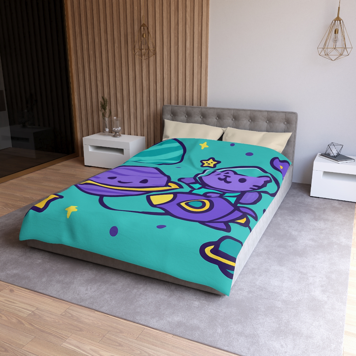 Star Sailor Kitten soft comforter duvets