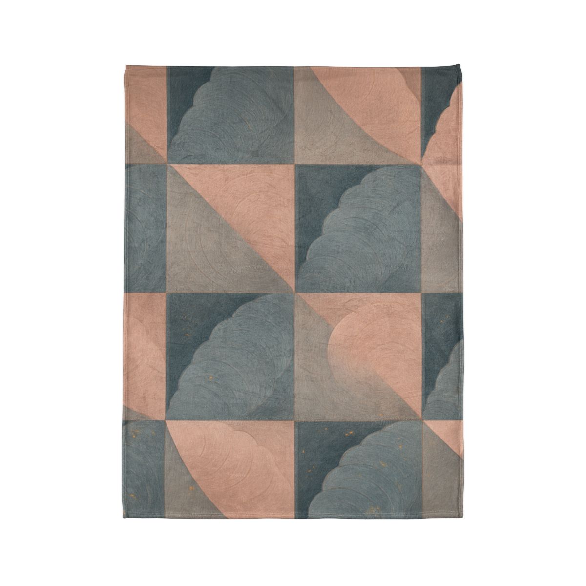 Petal Ripple Grid stylish throw blankets