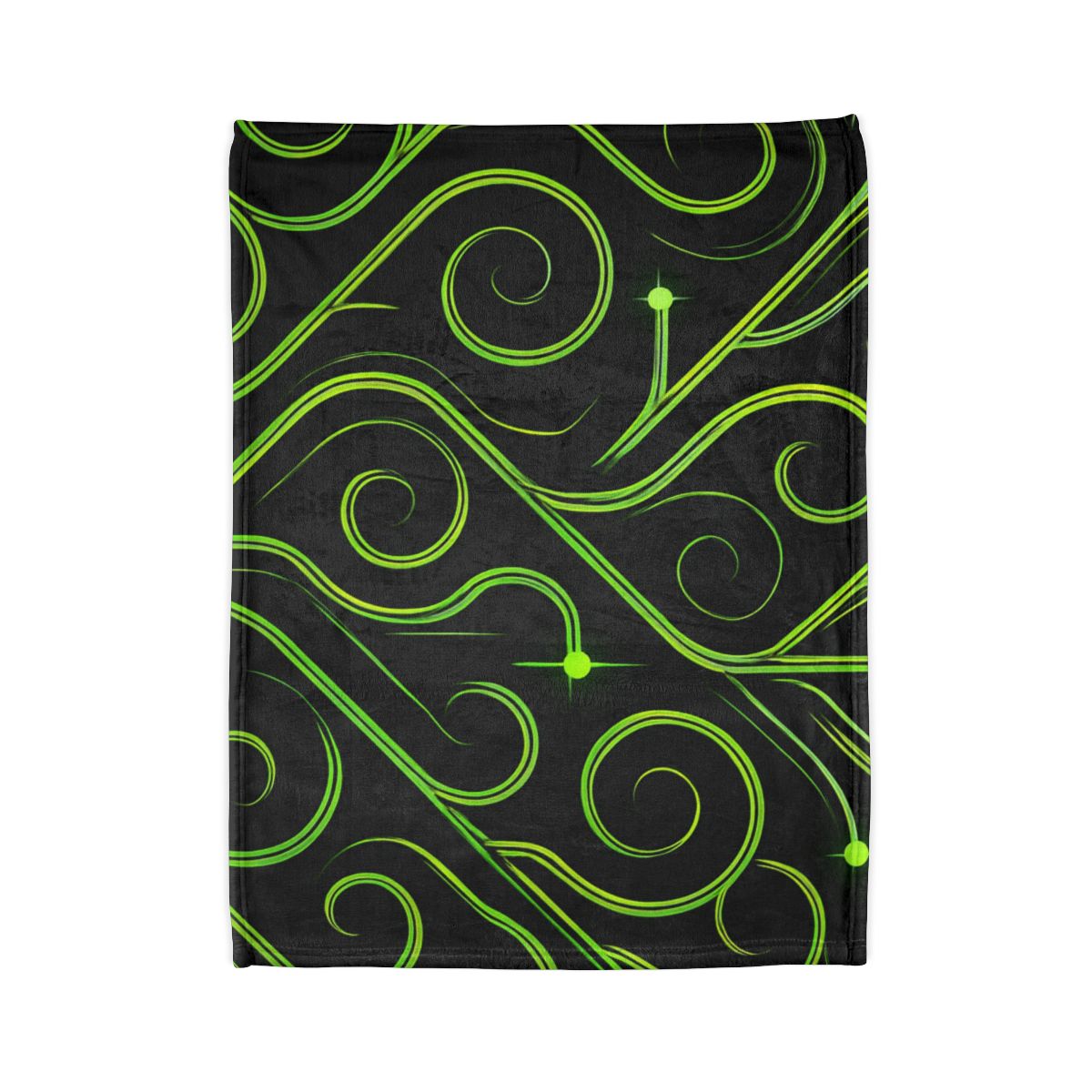 Vine Curl Circuitry stylish throw blankets