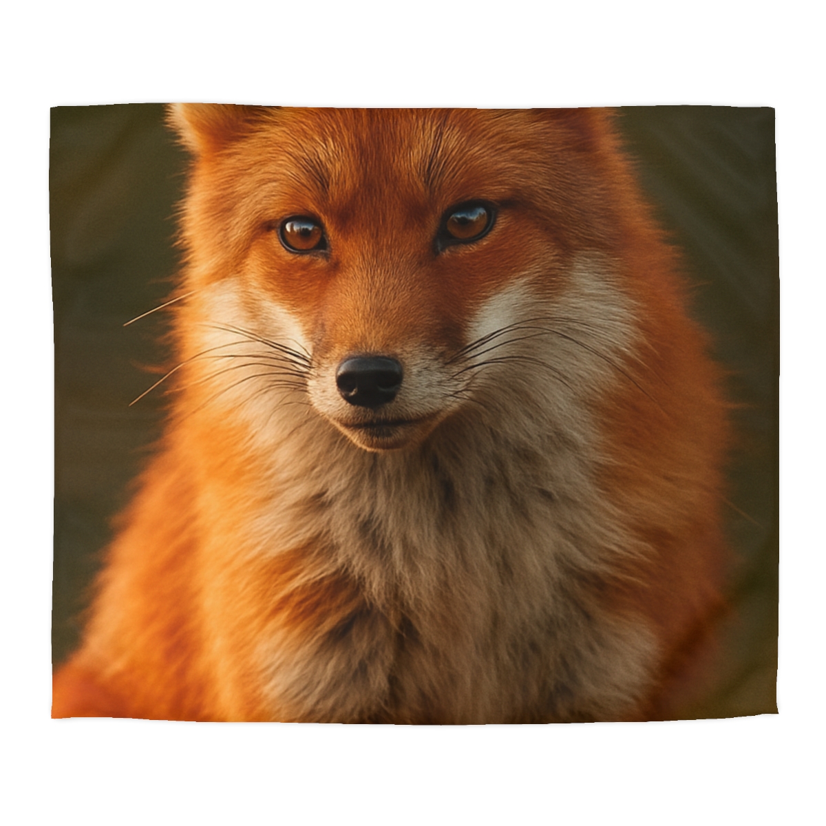 Crimson Whisper Red Fox custom duvets