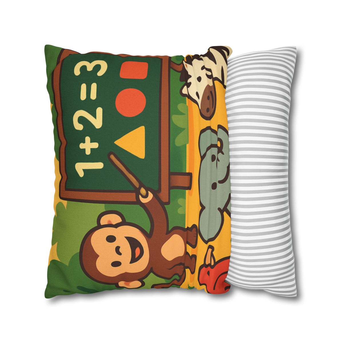 Jungle Math With Monkey And Friends trendy patterned pillow cases