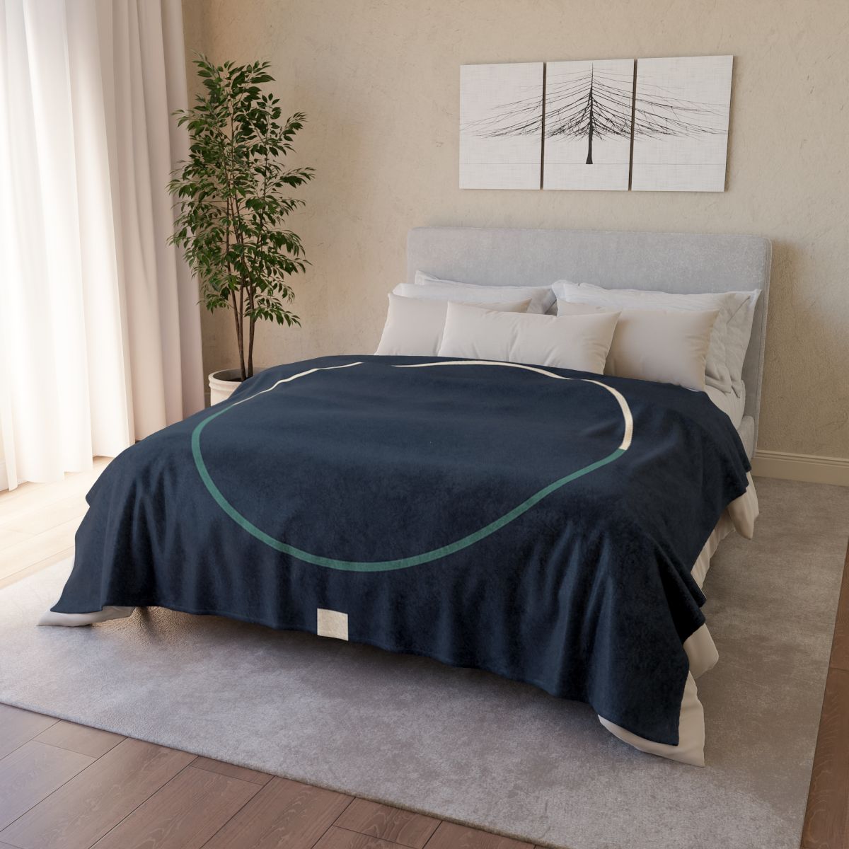 Dual Arc Eclipse Frame personalized cozy blankets