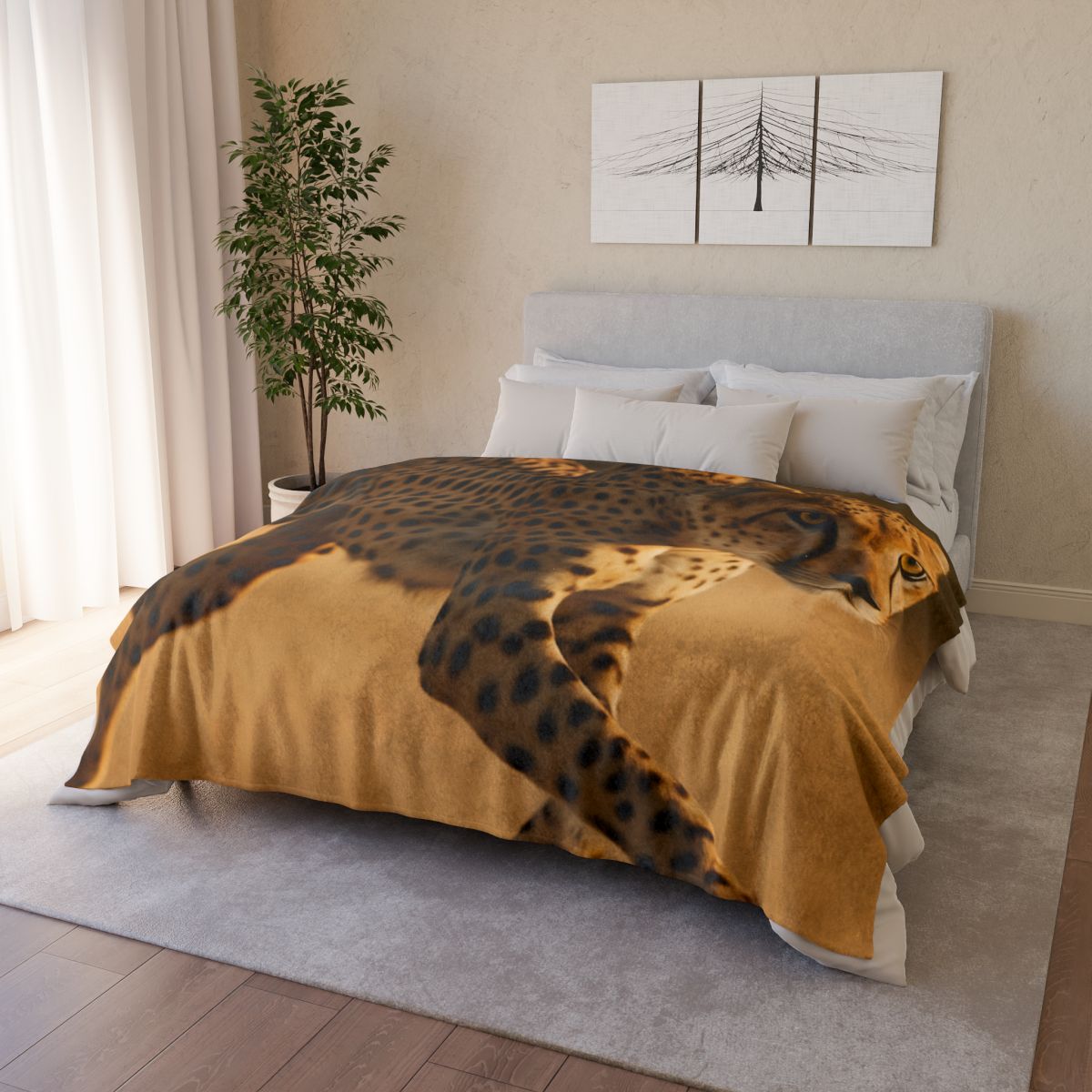 Speed Whisper Cheetah trendy patterned blankets