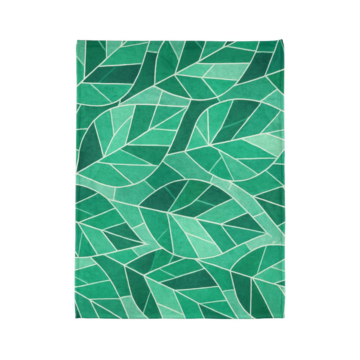Crystal Leaf Mosaic designer printed blankets