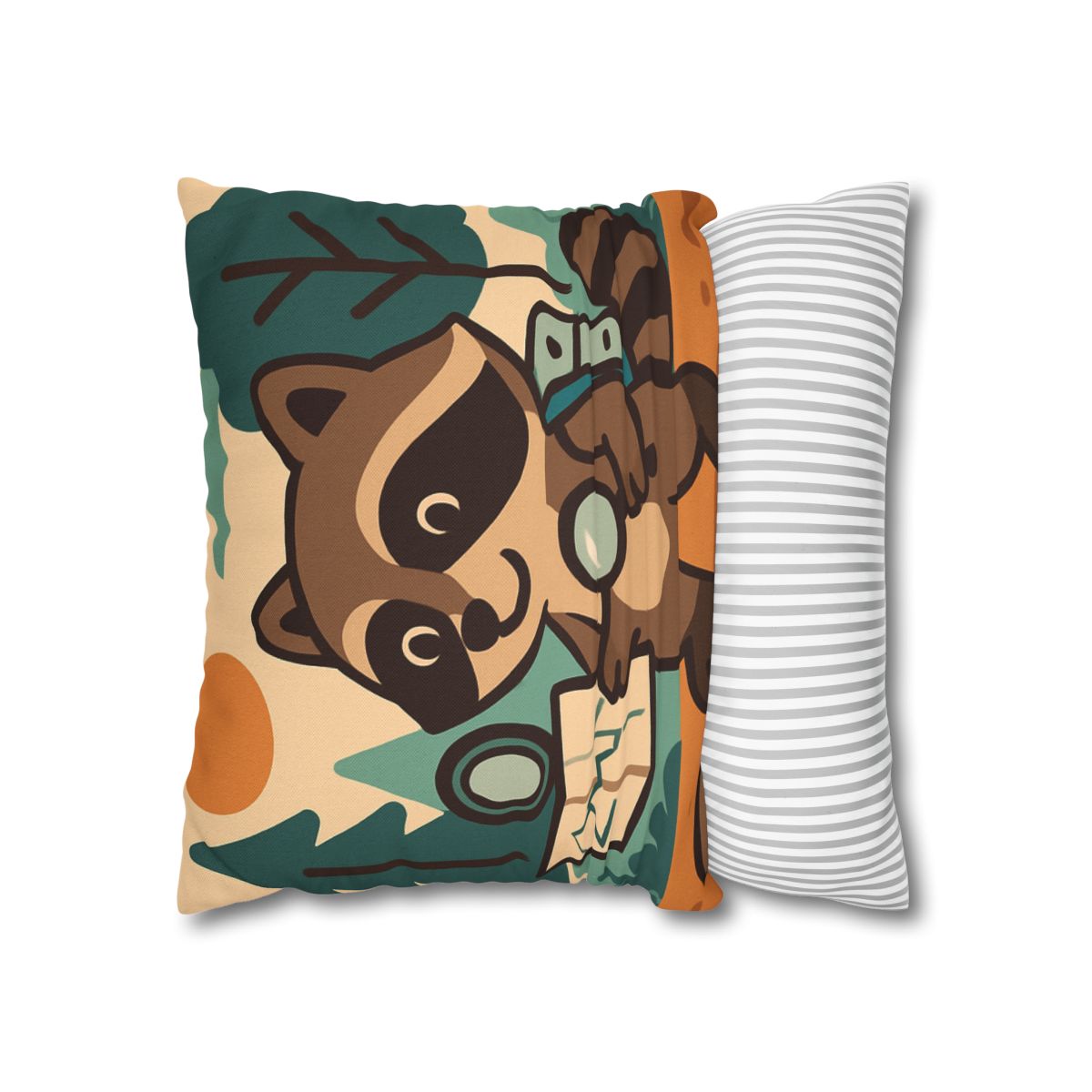 Robot Ranger Raccoon designer print pillow cases