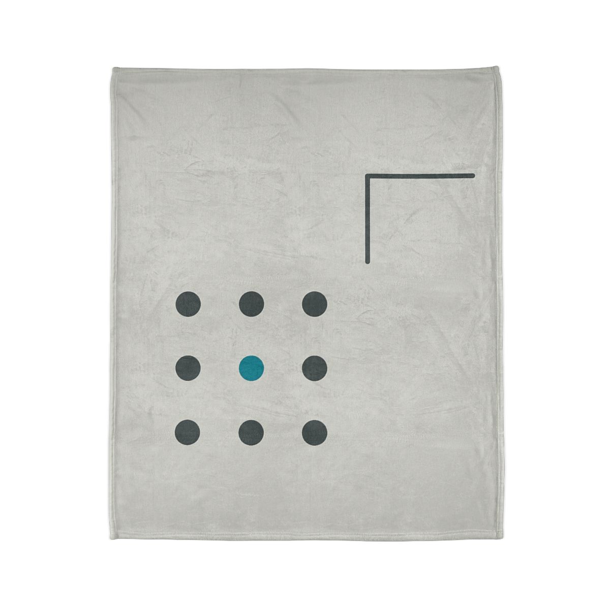 Sparse Dot Grid With Missing Corner unique gift blankets