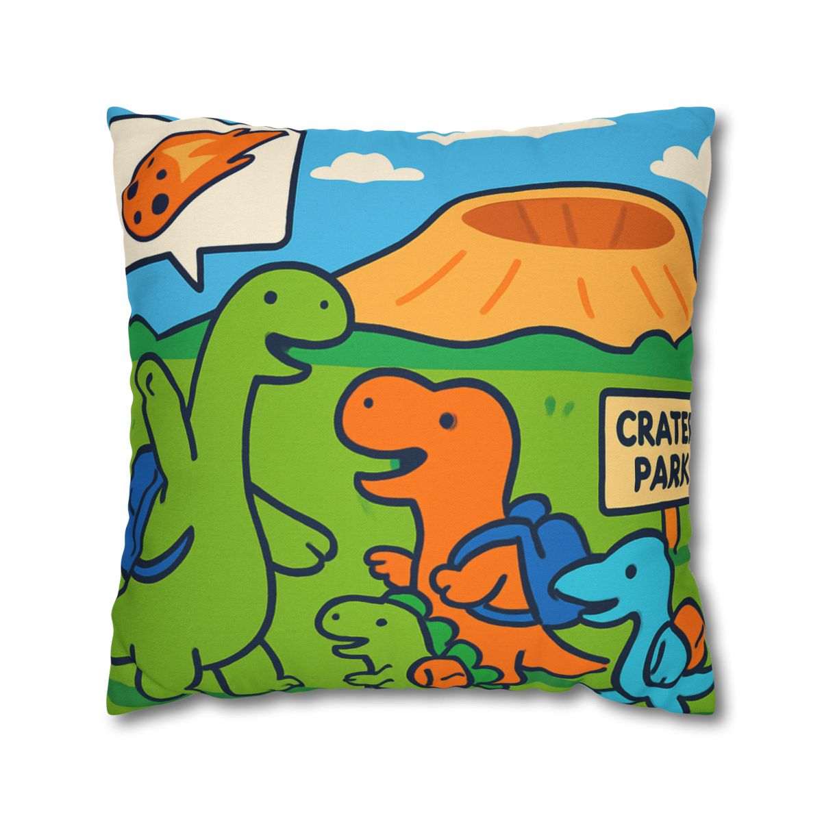Cosmic Dino Field Trip comfortable bedding pillow covers
