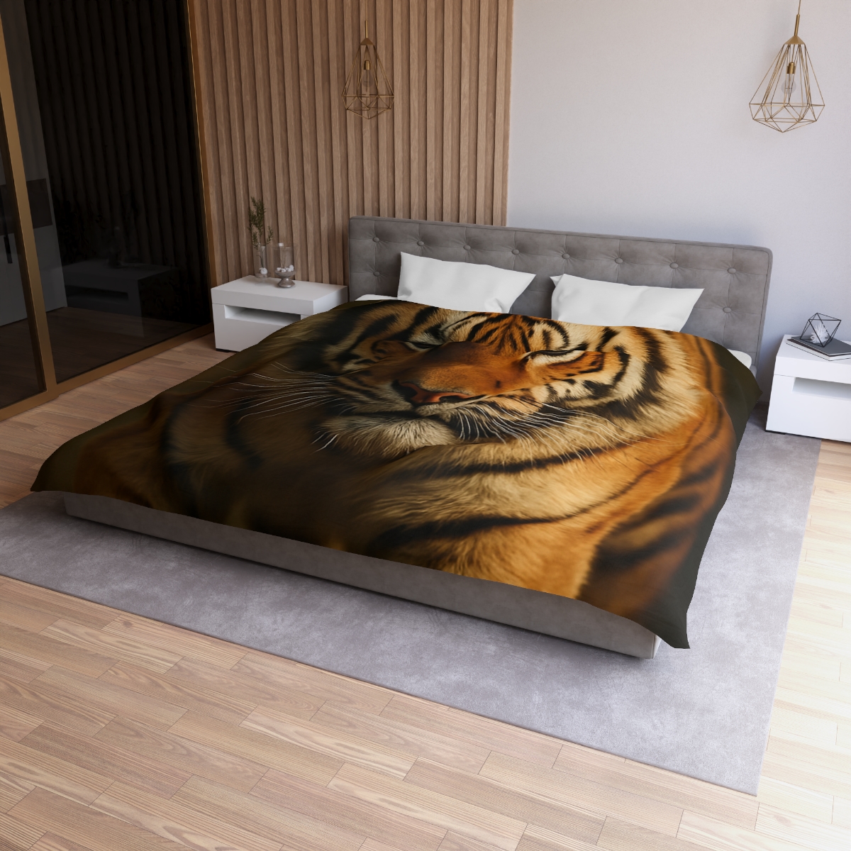 Amber Stalker Bengal Tiger personalized bedding duvets